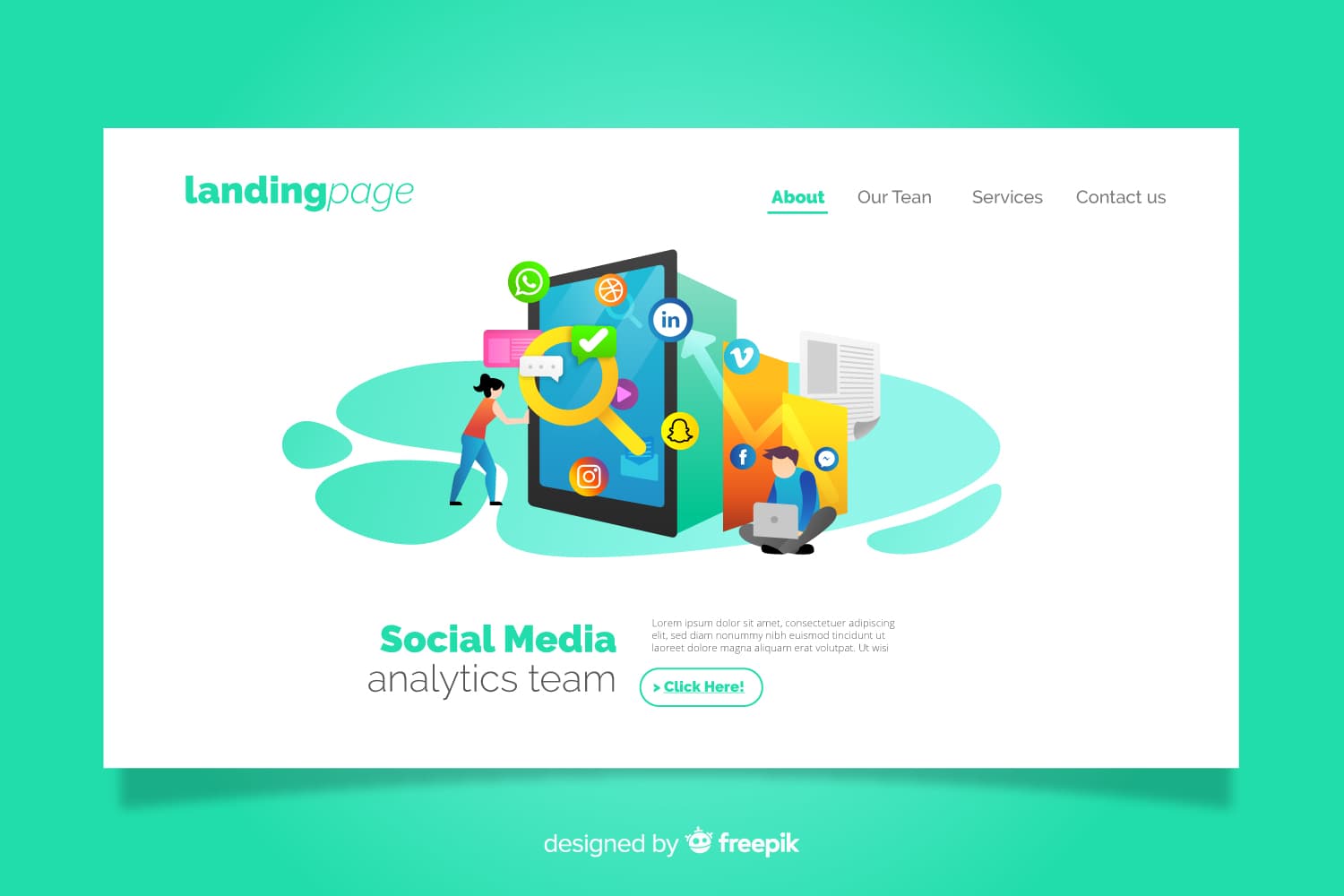 E-commerce brand growth dashboard showing social performance metrics, campaign insights, and audience engagement trends